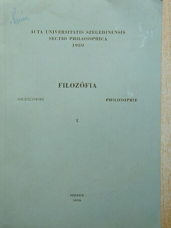 Dr. Kalocsai Dezső - Filozófia I. [antikvár]
