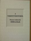 A versenytörvényről [antikvár]