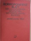 Korrespondenzblatt des Allgemeinen Deutschen Gewerkschaftsbundes - 31. Jahrgang (gótbetűs) [antikvár]