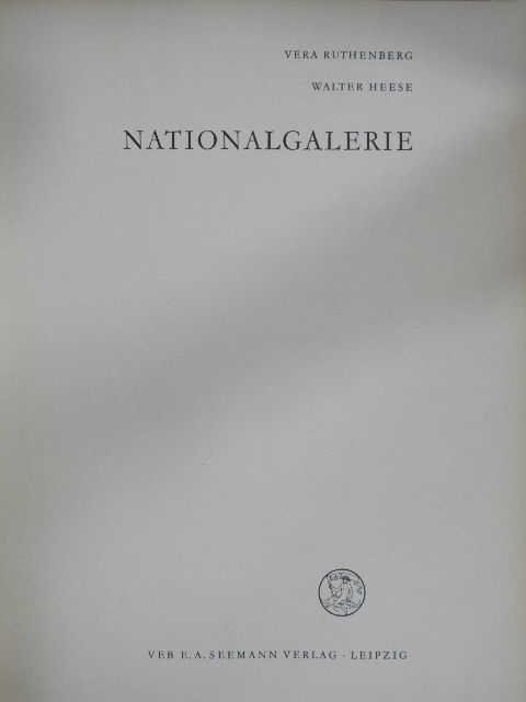 Vera Ruthenberg - Nationalgalerie  [antikvár]