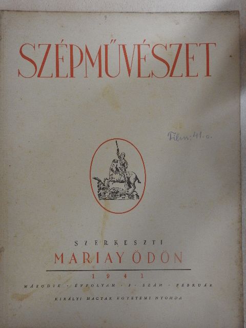Csabai István - Szépművészet 1941. február [antikvár]