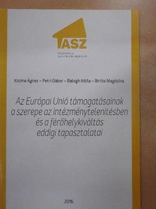 Balogh Attila - Az Európai Unió támogatásainak a szerepe az intézménytelenítésben és a férőhelykiváltás eddigi tapasztalatai [antikvár]