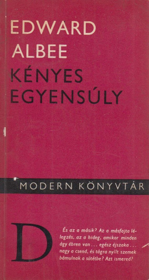 Albee, Edward - Kényes egyensúly [antikvár]