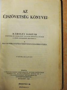 Az Újszövetség könyvei [antikvár]