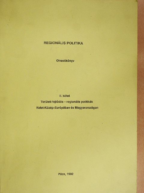 Barta Gy. - Regionális politika II. [antikvár]