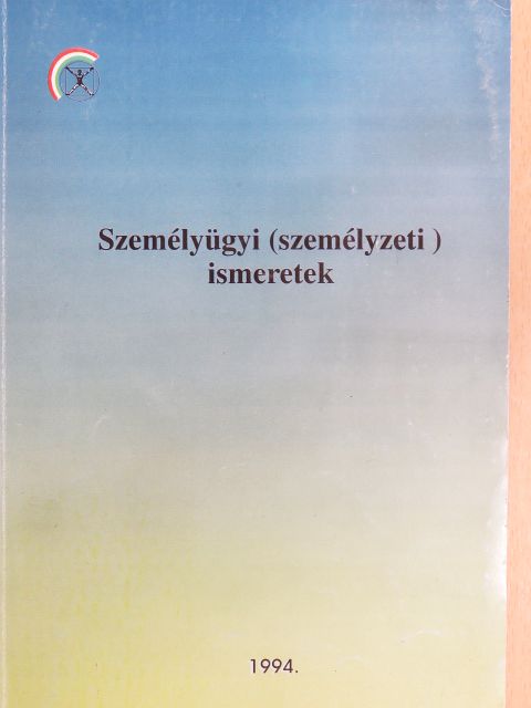 Szemes László - Személyügyi (személyzeti) ismeretek [antikvár]
