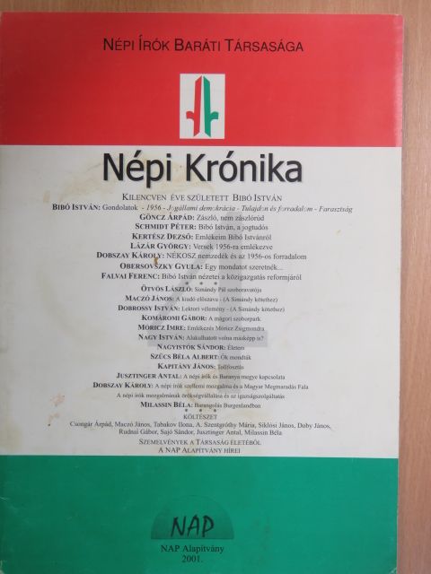 A. Szentgróthy Mária - Népi Krónika 2001/2. [antikvár]