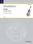 PENDERECKI - LARGO PER VIOLONCWELLO ED ORCHESTRA. KLAVIERAUSZUG