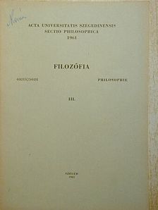 Dr. Horuczi László - Filozófia III. [antikvár]