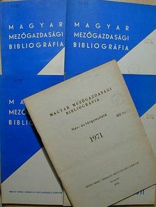 Magyar mezőgazdasági bibliográfia 1971/1-4. [antikvár]