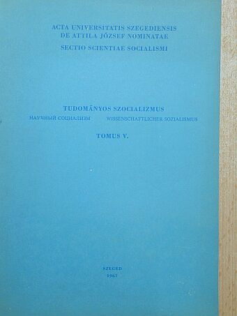 D. N. Scserbakov - Tudományos szocializmus Tomus V. [antikvár]