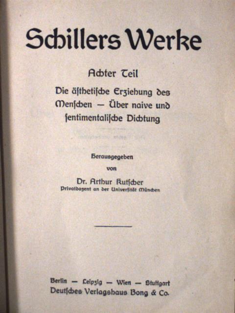 Friedrich Schiller - Schillers Werke 8-10. (gótbetűs) [antikvár]
