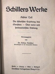 Friedrich Schiller - Schillers Werke 8-10. (gótbetűs) [antikvár]