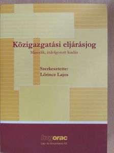 Back András - Közigazgatási eljárásjog [antikvár]