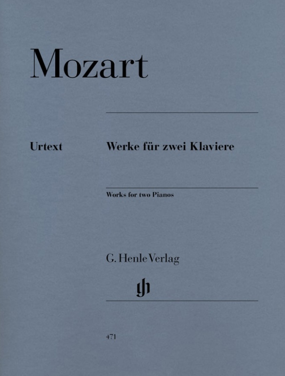 MOZART, W,A, - WERKE FÜR ZWEI KLAVIERE URTEXT (SEIFFERT/BEYER/GROETHUYSEN)