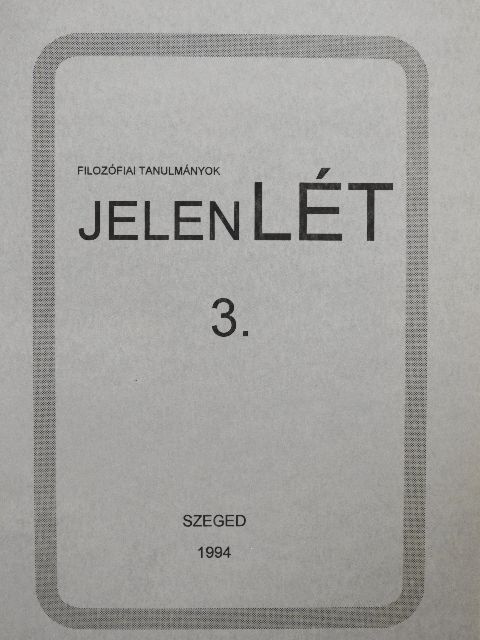 Cselényi István Gábor - JelenLÉT 3. [antikvár]