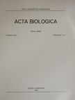 Fehér O. - Acta Biologica Tomus XXIV. Fasciculi 1-4. [antikvár]