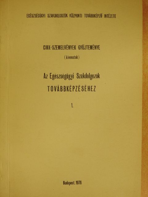 Alpár Zsuzsanna - Cikk-szemelvények gyűjteménye (kivonatok) I. [antikvár]