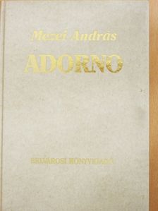 Mezei András - Adorno (dedikált példány) [antikvár]