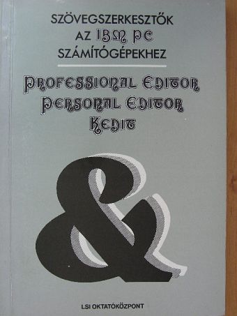 Nagy Dezsőné - Professional Editor/Personal Editor/Kedit [antikvár]