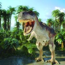 MCG34 - T-rex 3D hűtőmágnes  75 x 75 mm M