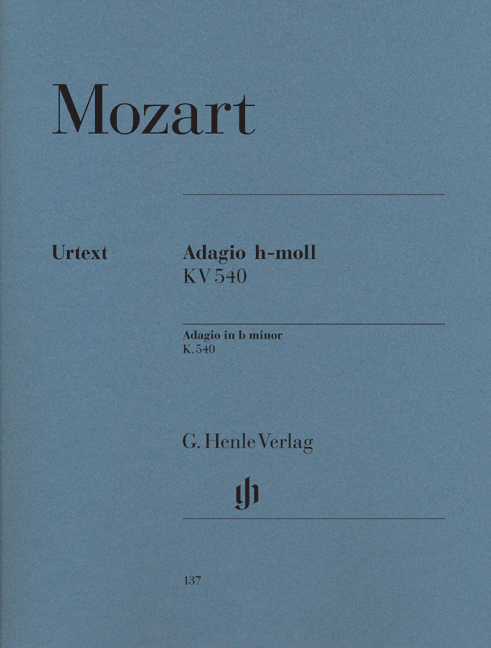 MOZART - ADAGIO H-MOLL KV 540 URTEXT (LAMPE)