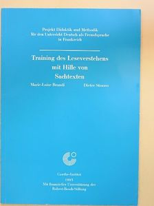 Dieter Strauss - Training des Leseverstehens mit Hilfe von Sachtexten [antikvár]