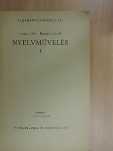 Kerekes László - Nyelvművelés I. [antikvár]