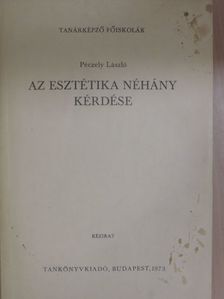 Berzy András - Az esztétika néhány kérdése [antikvár]
