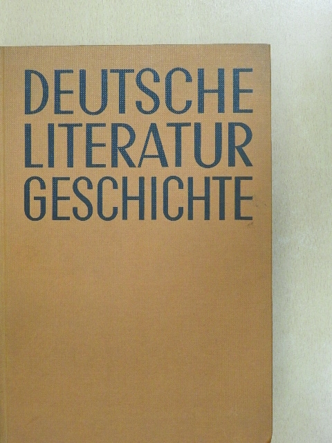Deutsche Literaturgeschichte [antikvár]