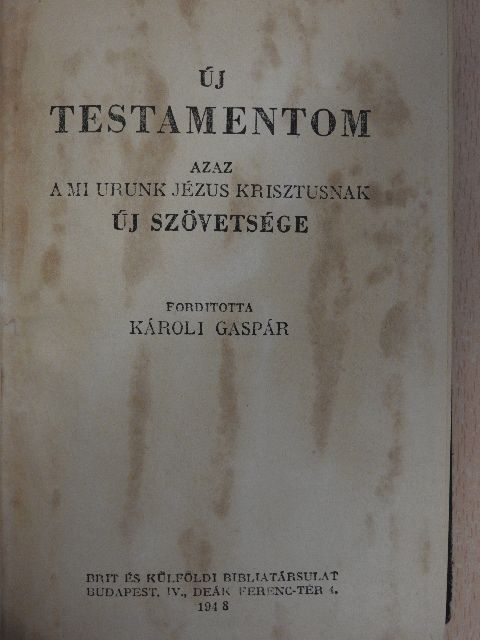 Új Testamentom [antikvár]