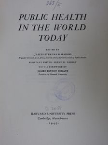 Public Health in the World Today [antikvár]