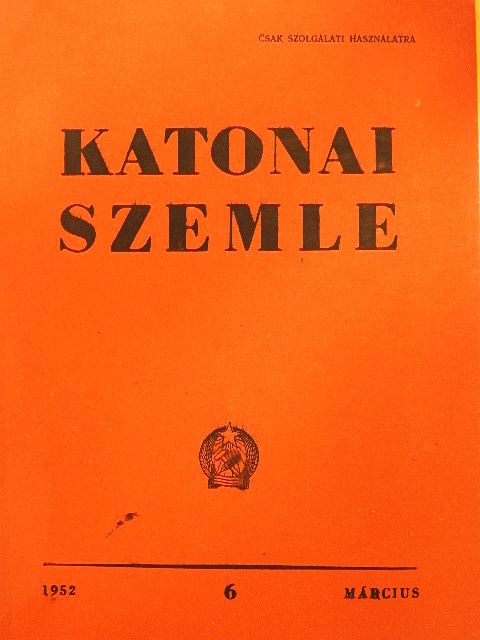 Both Raymund - Katonai Szemle 1952. március [antikvár]