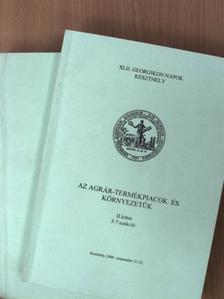 Abayné Hamar Enikő - Az agrár-termékpiacok és környezetük I-II. [antikvár]