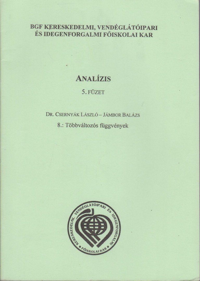 Dr. Csernyák László, Jámbor Balázs - Analízis 5. füzet [antikvár]