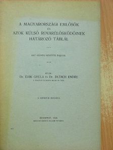 Dr. Dudich Endre - A magyarországi emlősök és azok külső rovarélősködőinek határozó táblái [antikvár]