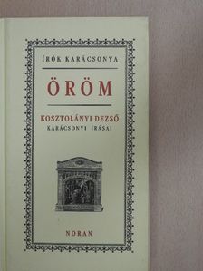 Kosztolányi Dezső - Öröm [antikvár]