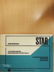 Pótkötet a statisztikai fogalmak meghatározásának jegyzéke (1983) és a statisztikai osztályozások jegyzéke (1983) című kötetekhez [antikvár]