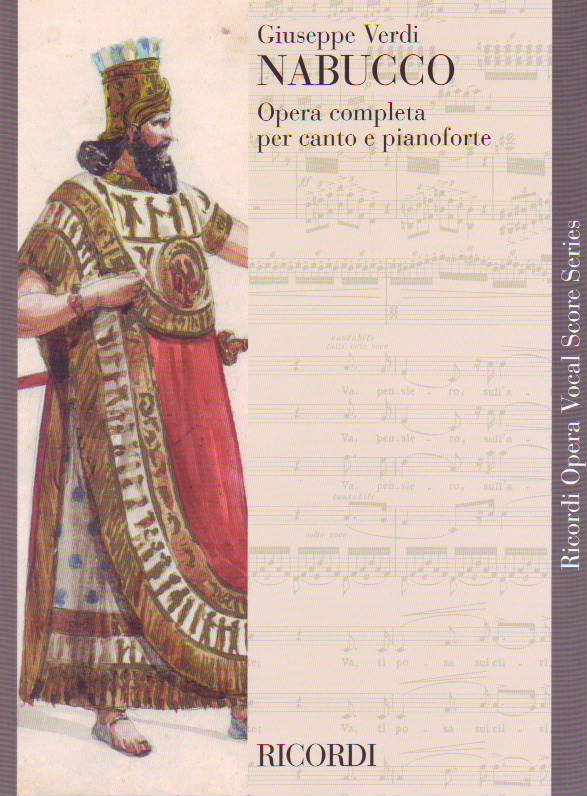 Verdi - NABUCCO OPERA COMPLETA PER CANTO E PIANOFORTE