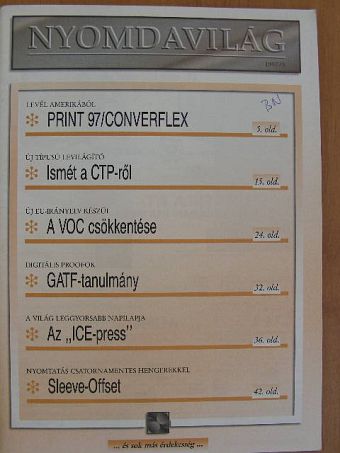 Nyomdavilág 1997/5. [antikvár]