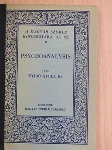 Dr. Nyirő Gyula - Psychoanalysis [antikvár]