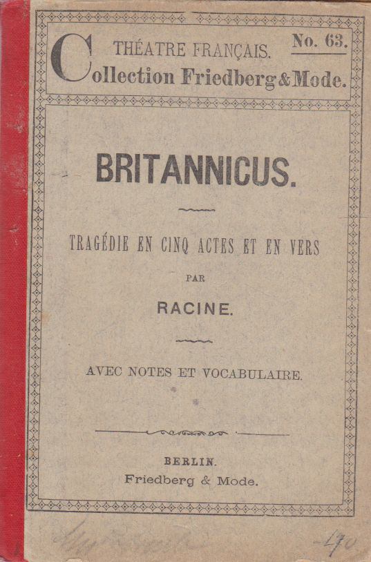 RACINE - Britannicus [antikvár]