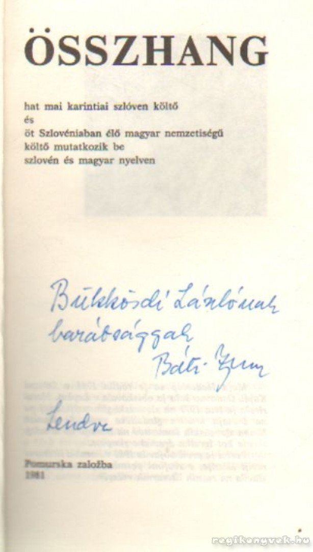 Összhang (dedikált) [antikvár]