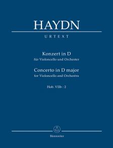 HAYDN JOSEPH - KONZERT IN D FÜR VIOLONCELLO UND ORCHESTER HOB. VIIb:2 STUDIENPARTITUR URTEXT (SONJA GERLACH)