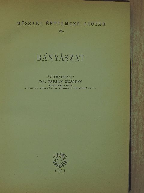 Dr. Esztő Miklós - Bányászat [antikvár]