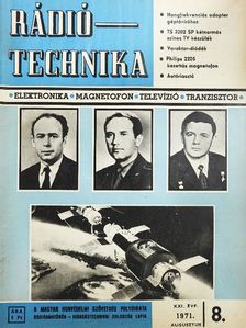 Kiss László - Rádiótechnika 1971. augusztus [antikvár]