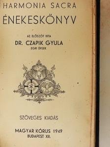 Harmonia Sacra Énekeskönyv [antikvár]