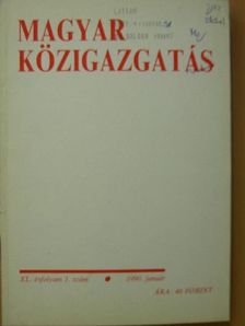 Dr. Erdélyi Gyula - Magyar Közigazgatás 1990. január [antikvár]