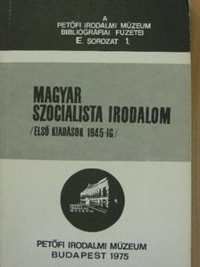 Magyar szocialista irodalom [antikvár]