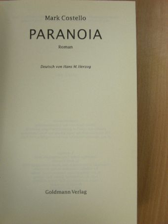Mark Costello - Paranoia [antikvár]